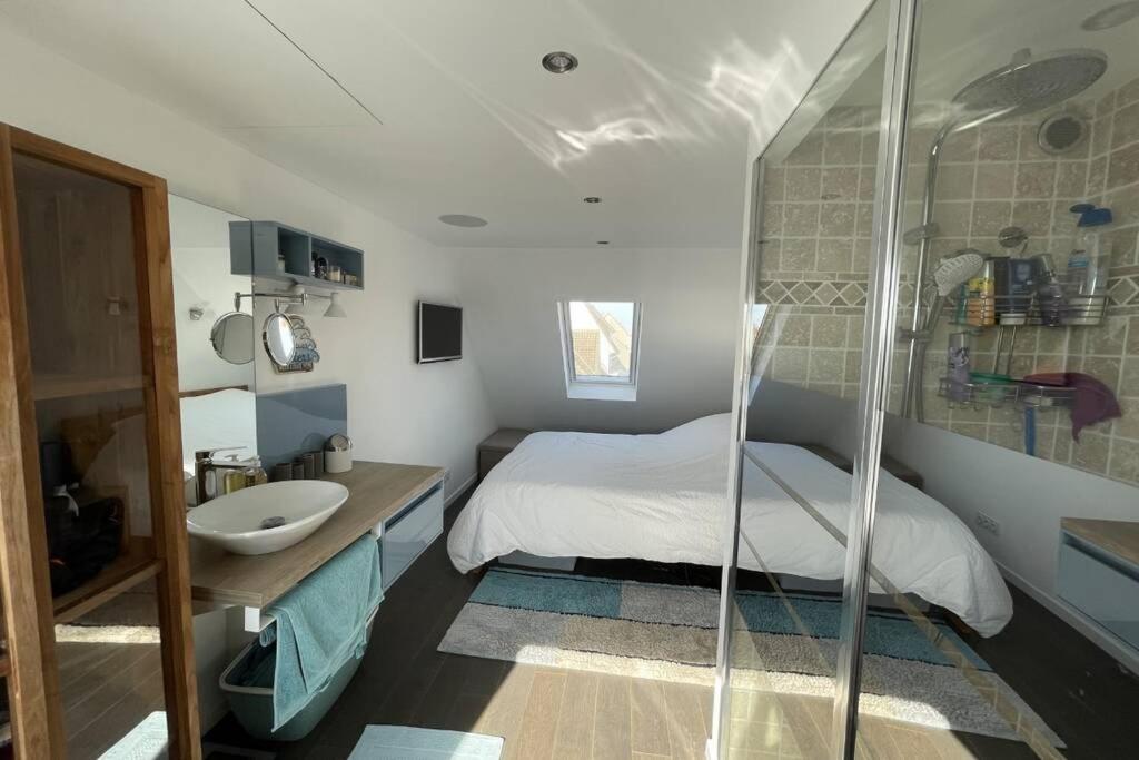 Duplex Avec Jacuzzi Vue Imprenable Sur La Baie De Wissant Apartment ภายนอก รูปภาพ