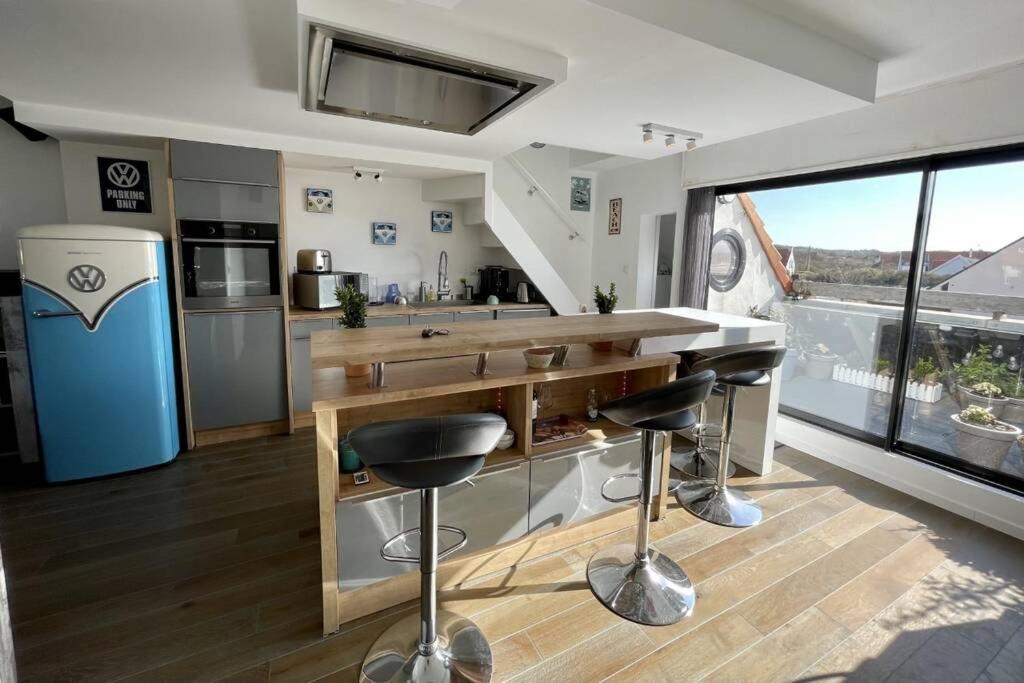 Duplex Avec Jacuzzi Vue Imprenable Sur La Baie De Wissant Apartment ภายนอก รูปภาพ