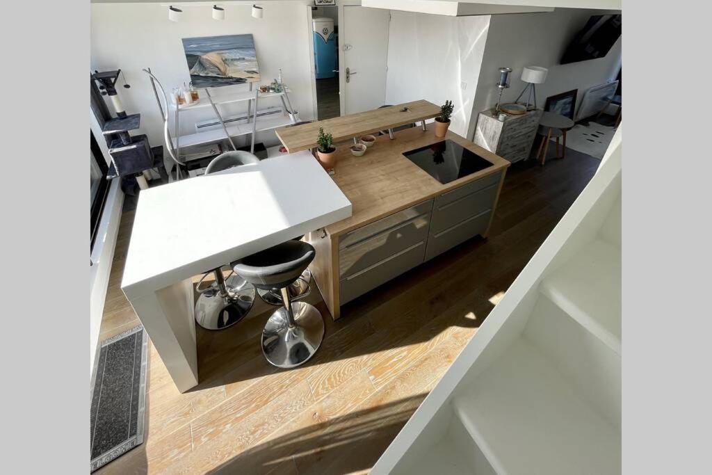 Duplex Avec Jacuzzi Vue Imprenable Sur La Baie De Wissant Apartment ภายนอก รูปภาพ