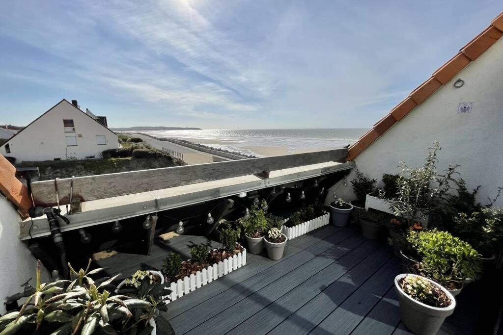 Duplex Avec Jacuzzi Vue Imprenable Sur La Baie De Wissant Apartment ภายนอก รูปภาพ